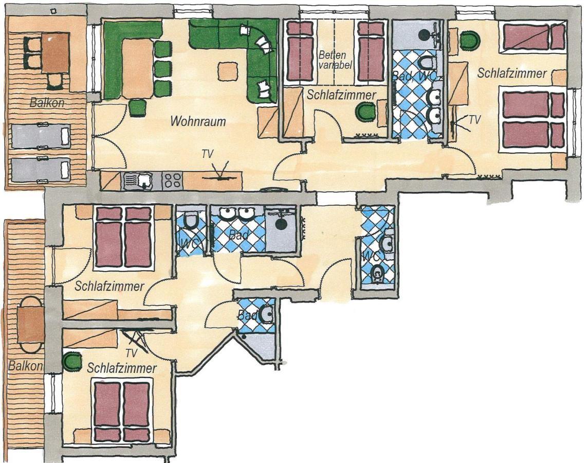 Der Erlenhof Aparthotel Grossarl Bagian luar foto